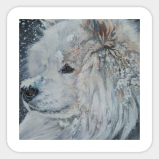 samoyed Fine Art Painting Sticker